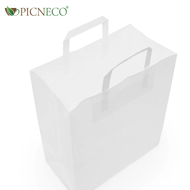 товар Пакет белый крафт с пл. руч. 260*150*350, 80 г/м2 BPP026